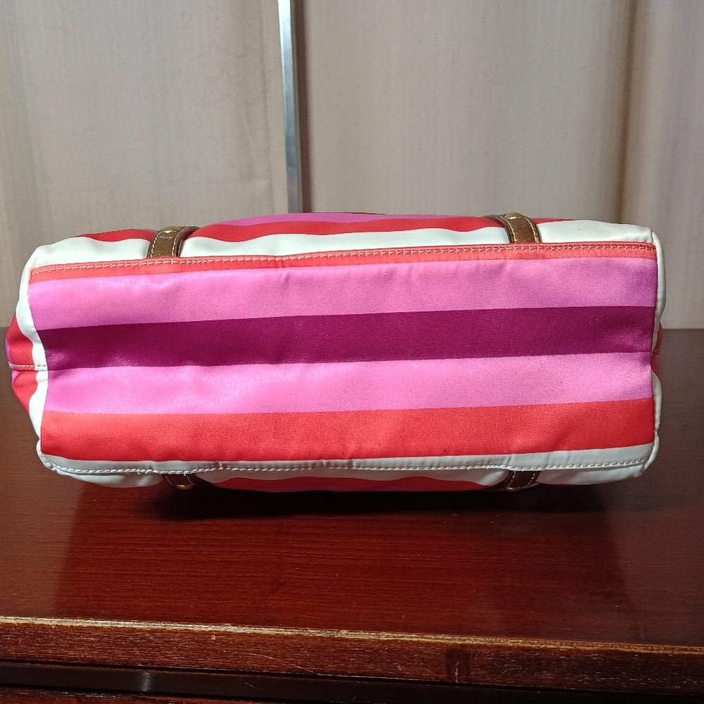 Coach Legacy Stripe Sateen Tote - Picture 9 of 9